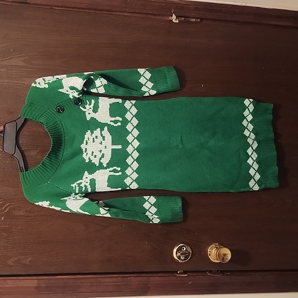 Source Unknown Dresses & Skirts - Ugly Sweater off shoulder dress
